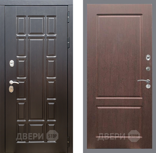 Входная металлическая Дверь Стоп НЬЮ ЙОРК ФЛ-117 Орех премиум в Электроуглях