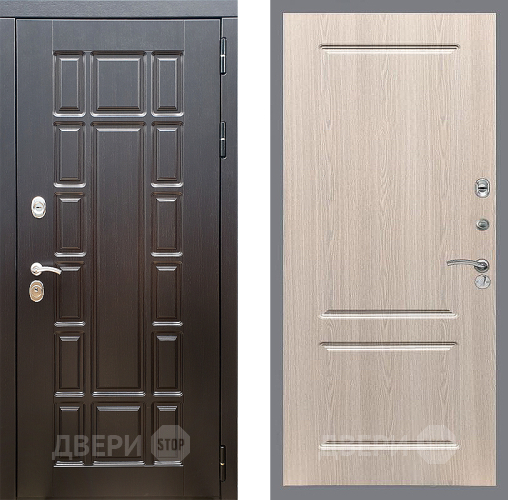 Входная металлическая Дверь Стоп НЬЮ ЙОРК ФЛ-117 Беленый дуб в Электроуглях