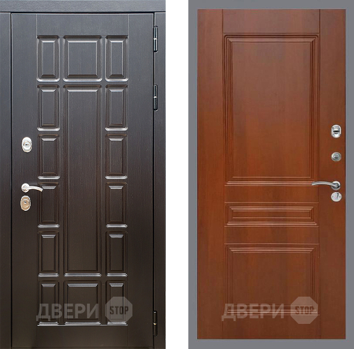 Входная металлическая Дверь Стоп НЬЮ ЙОРК ФЛ-243 Итальянский орех в Электроуглях