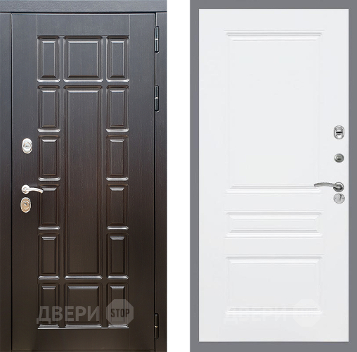 Входная металлическая Дверь Стоп НЬЮ ЙОРК ФЛ-243 Силк Сноу в Электроуглях