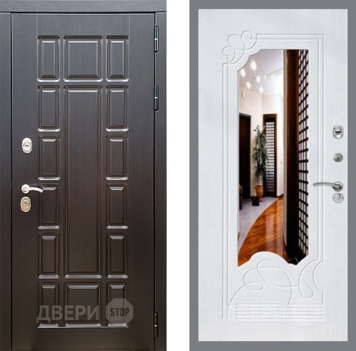 Дверь Стоп НЬЮ ЙОРК ЗкркалоФЛ-147 Ясень белый в Электроуглях