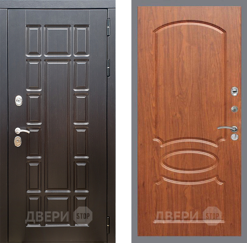Входная металлическая Дверь Стоп НЬЮ ЙОРК ФЛ-128 Береза мореная в Электроуглях