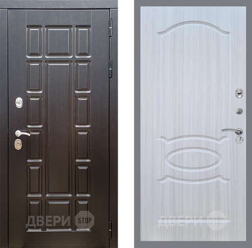 Входная металлическая Дверь Стоп НЬЮ ЙОРК ФЛ-128 Сандал белый в Электроуглях