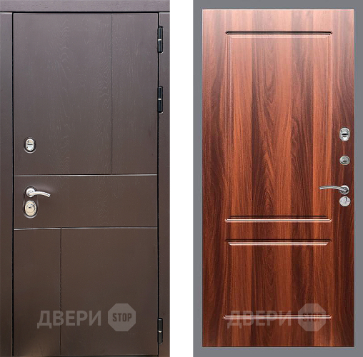 Входная металлическая Дверь Стоп УРБАН ФЛ-117 Итальянский орех в Электроуглях