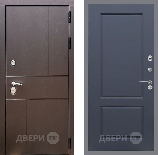 Входная металлическая Дверь Стоп УРБАН ФЛ-117 Силк титан в Электроуглях