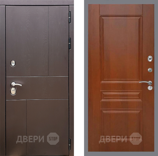Входная металлическая Дверь Стоп УРБАН ФЛ-243 Итальянский орех в Электроуглях