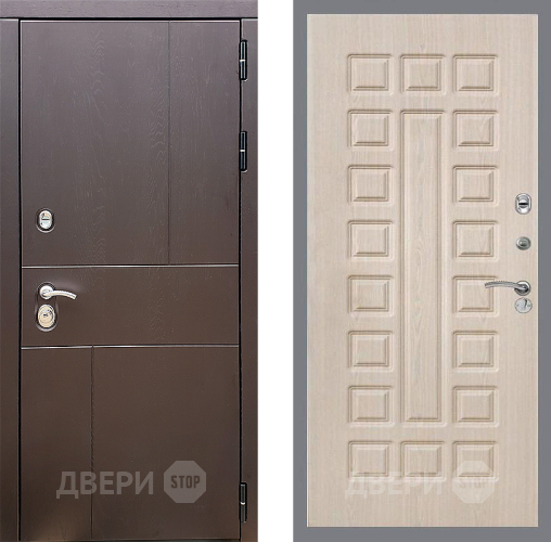 Входная металлическая Дверь Стоп УРБАН ФЛ-183 Беленый дуб в Электроуглях