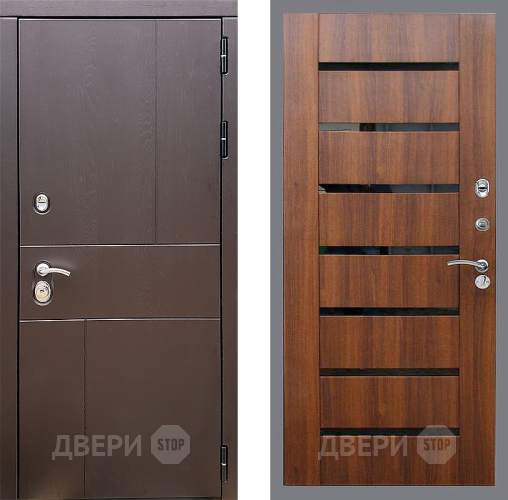 Входная металлическая Дверь Стоп УРБАН СБ-14 Орех бренди в Электроуглях
