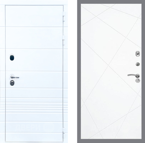 Входная металлическая Дверь Стоп ТРЕНДО ФЛ-291 Силк Сноу в Электроуглях