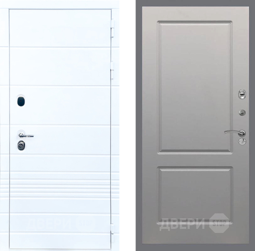 Входная металлическая Дверь Стоп ТРЕНДО ФЛ-117 Грей софт в Электроуглях