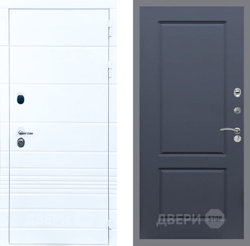 Входная металлическая Дверь Стоп ТРЕНДО ФЛ-117 Силк титан в Электроуглях