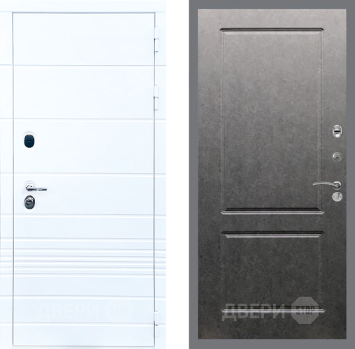 Входная металлическая Дверь Стоп ТРЕНДО ФЛ-117 Штукатурка графит в Электроуглях
