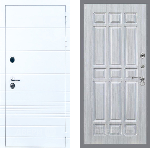 Входная металлическая Дверь Стоп ТРЕНДО ФЛ-33 Сандал белый в Электроуглях