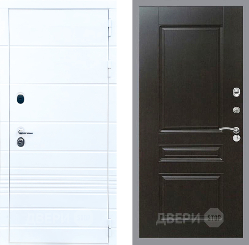 Входная металлическая Дверь Стоп ТРЕНДО ФЛ-243 Венге в Электроуглях