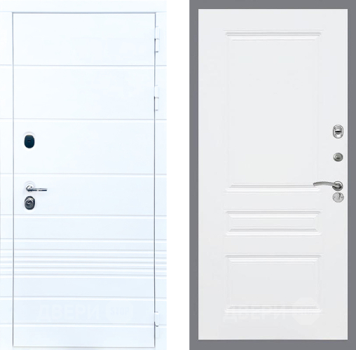 Входная металлическая Дверь Стоп ТРЕНДО ФЛ-243 Силк Сноу в Электроуглях