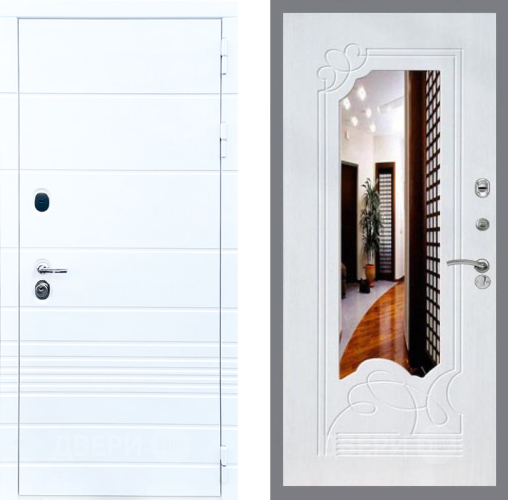 Дверь Стоп ТРЕНДО ЗкркалоФЛ-147 Ясень белый в Электроуглях