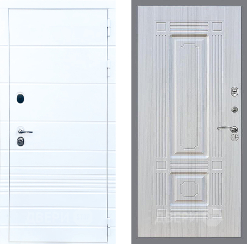Входная металлическая Дверь Стоп ТРЕНДО ФЛ-2 Сандал белый в Электроуглях