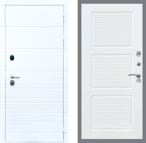 Входная металлическая Дверь Стоп ТРЕНДО ФЛ-1 Силк Сноу в Электроуглях