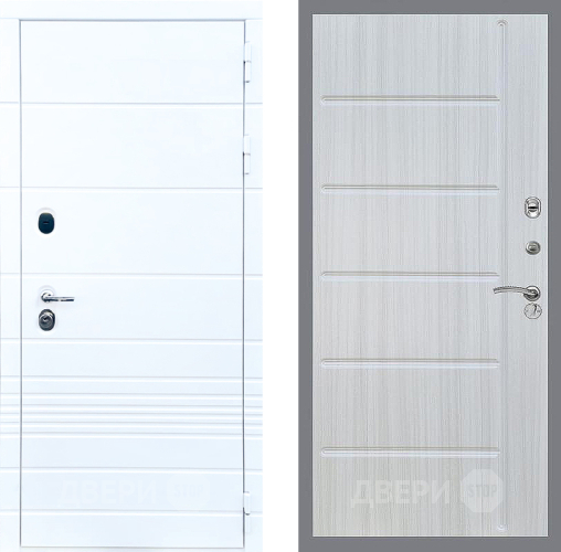 Входная металлическая Дверь Стоп ТРЕНДО ФЛ-102 Сандал белый в Электроуглях