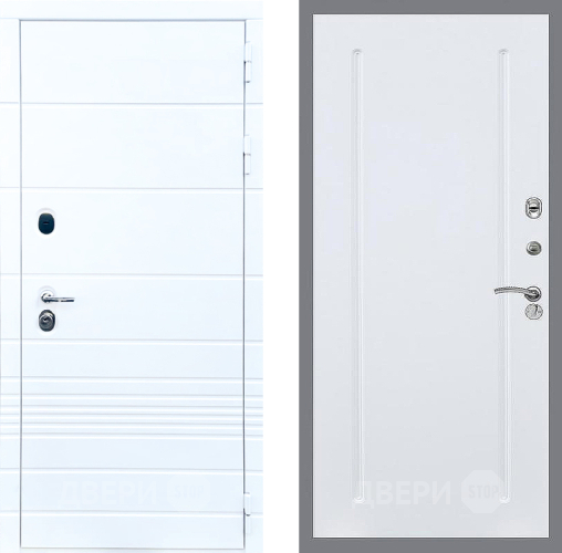 Входная металлическая Дверь Стоп ТРЕНДО ФЛ-68 Силк Сноу в Электроуглях