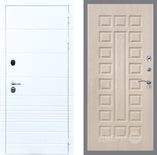 Входная металлическая Дверь Стоп ТРЕНДО ФЛ-183 Беленый дуб в Электроуглях