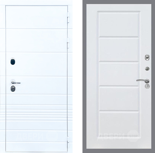 Входная металлическая Дверь Стоп ТРЕНДО ФЛ-39 Силк Сноу в Электроуглях