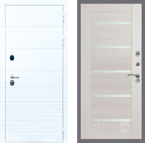 Входная металлическая Дверь Стоп ТРЕНДО СБ-14 Лиственница беж в Электроуглях