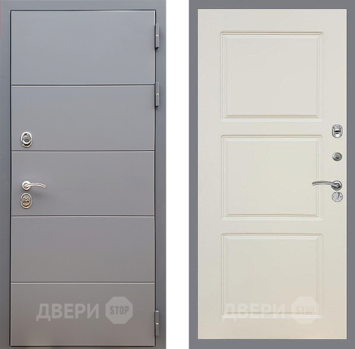 Входная металлическая Дверь Стоп АРТ ГРАФИТ ФЛ-3 Шампань в Электроуглях