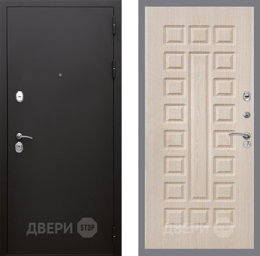 Входная металлическая Дверь Стоп КЛАССИК Шагрень ФЛ-183 Беленый дуб в Электроуглях