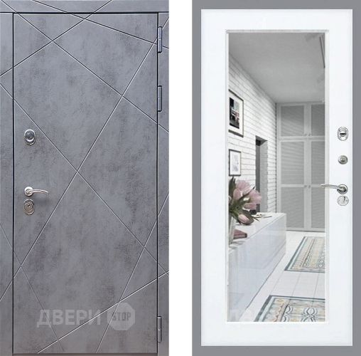 Входная металлическая Дверь Стоп Лучи Зеркало Силк Сноу в Электроуглях