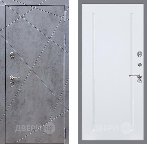 Дверь Стоп Лучи ФЛ-68 Силк Сноу в Электроуглях