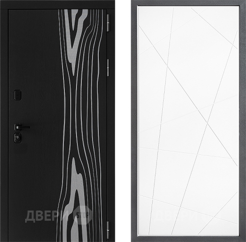 Входная металлическая Дверь Дверной континент ДК-12 ФЛ-655 Белый софт в Электроуглях