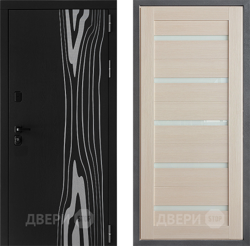 Входная металлическая Дверь Дверной континент ДК-12 ФЛ-47 Лиственница белая в Электроуглях