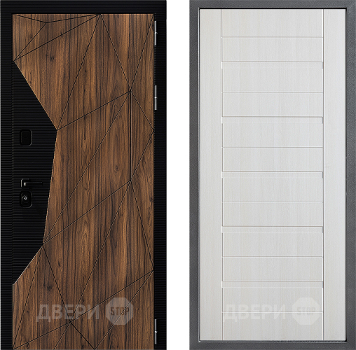 Входная металлическая Дверь Дверной континент ДК-11 ФЛ-70 Лиственница белая в Электроуглях