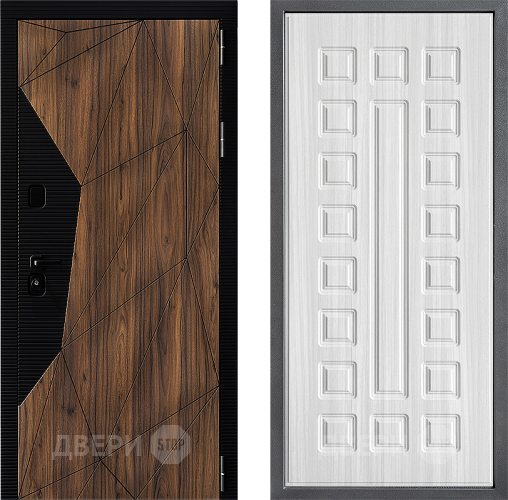 Входная металлическая Дверь Дверной континент ДК-11 ФЛ-183 Сандал белый в Электроуглях