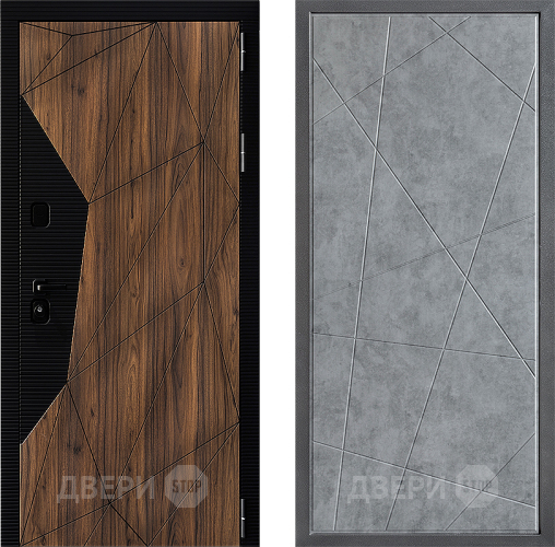 Входная металлическая Дверь Дверной континент ДК-11 ФЛ-655 Бетон серый в Электроуглях