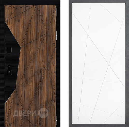 Входная металлическая Дверь Дверной континент ДК-11 ФЛ-655 Белый софт в Электроуглях