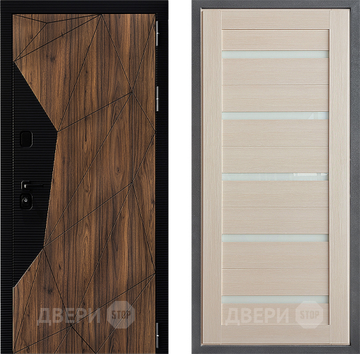 Входная металлическая Дверь Дверной континент ДК-11 ФЛ-47 Лиственница белая в Электроуглях