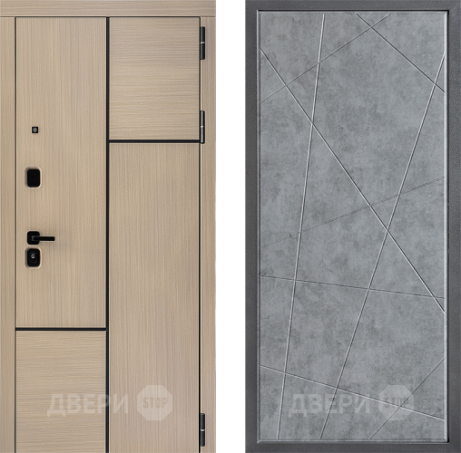 Входная металлическая Дверь Дверной континент ДК-14 ФЛ-655 Бетон серый в Электроуглях