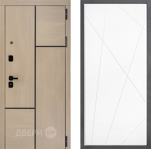 Входная металлическая Дверь Дверной континент ДК-14 ФЛ-655 Белый софт в Электроуглях