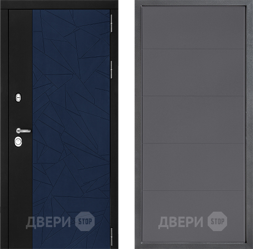 Входная металлическая Дверь Дверной континент ДК-9 ФЛ-649 Графит софт в Электроуглях