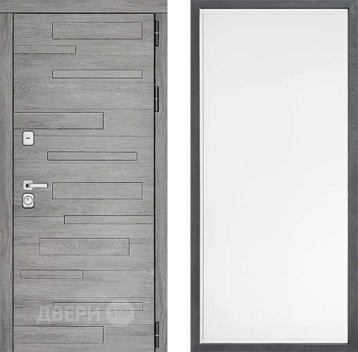 Входная металлическая Дверь Дверной континент ДК-10 ФЛ-649 Белый софт в Электроуглях