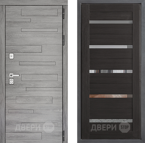 Входная металлическая Дверь Дверной континент ДК-10 ФЛ-47 Венге в Электроуглях