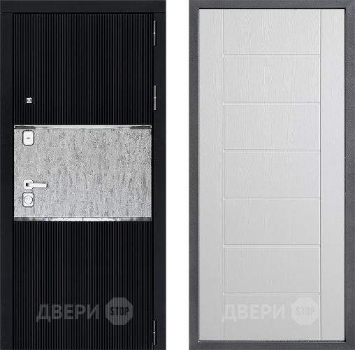 Входная металлическая Дверь Дверной континент ДК-13 ФЛ-Лайн Белое дерево в Электроуглях