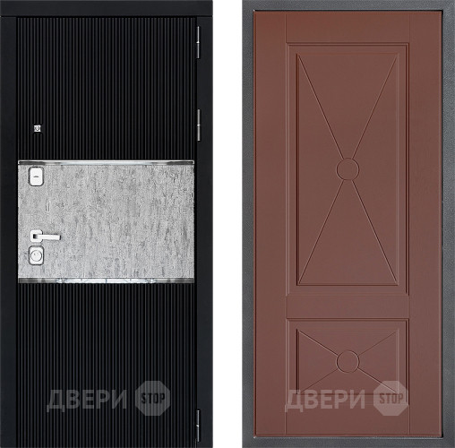 Входная металлическая Дверь Дверной континент ДК-13 ФЛ-617 Ясень шоколадный в Электроуглях