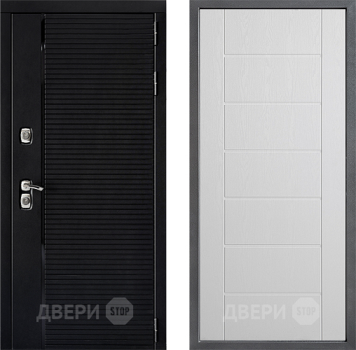 Входная металлическая Дверь Дверной континент ДК-1 ФЛ-Лайн Белое дерево в Электроуглях