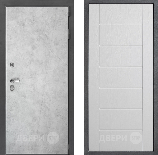 Входная металлическая Дверь Дверной континент ДК-3/743 ФЛ-Лайн Белое дерево в Электроуглях