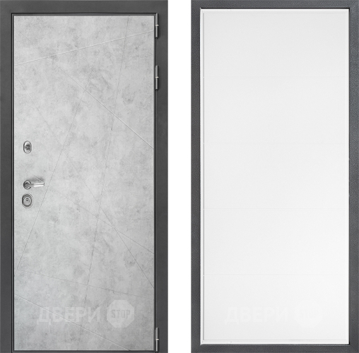 Входная металлическая Дверь Дверной континент ДК-3/743 ФЛ-649 Белый софт в Электроуглях