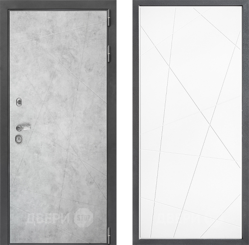 Входная металлическая Дверь Дверной континент ДК-3/743 ФЛ-655 Белый софт в Электроуглях