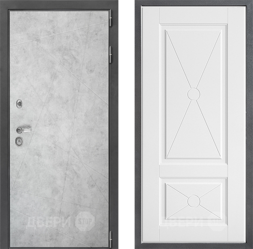 Входная металлическая Дверь Дверной континент ДК-3/743 ФЛ-617 Софт милк в Электроуглях